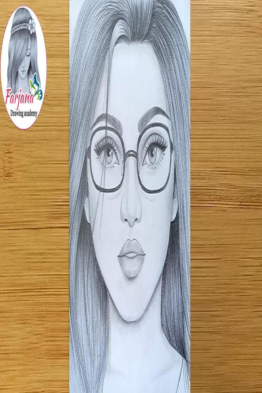 How to draw a Girl face with Glasses for beginners - step by step  Face  drawing  Pencil sketch