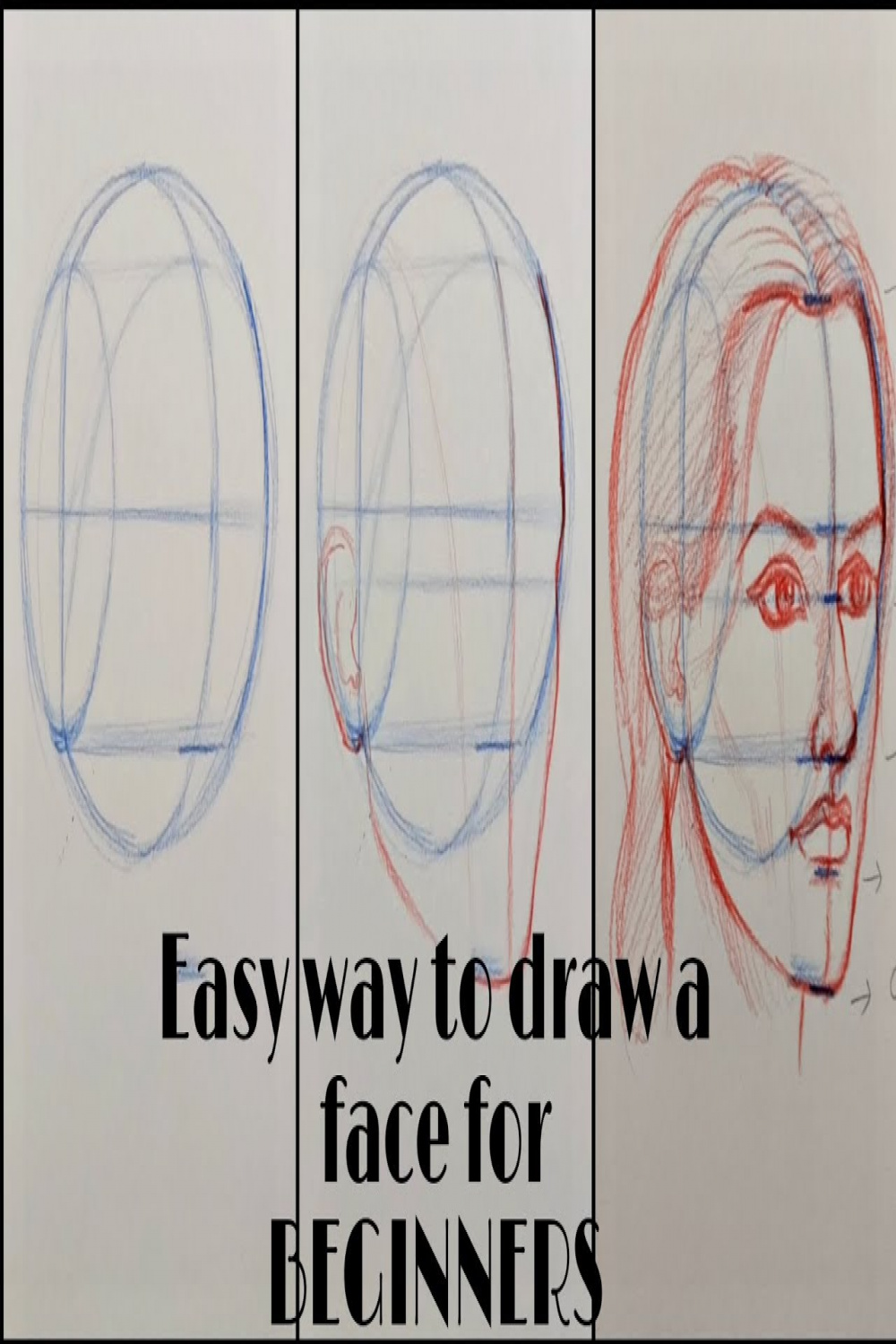 How to draw a Girls face from Left side view (°angle) For BEGINNERS