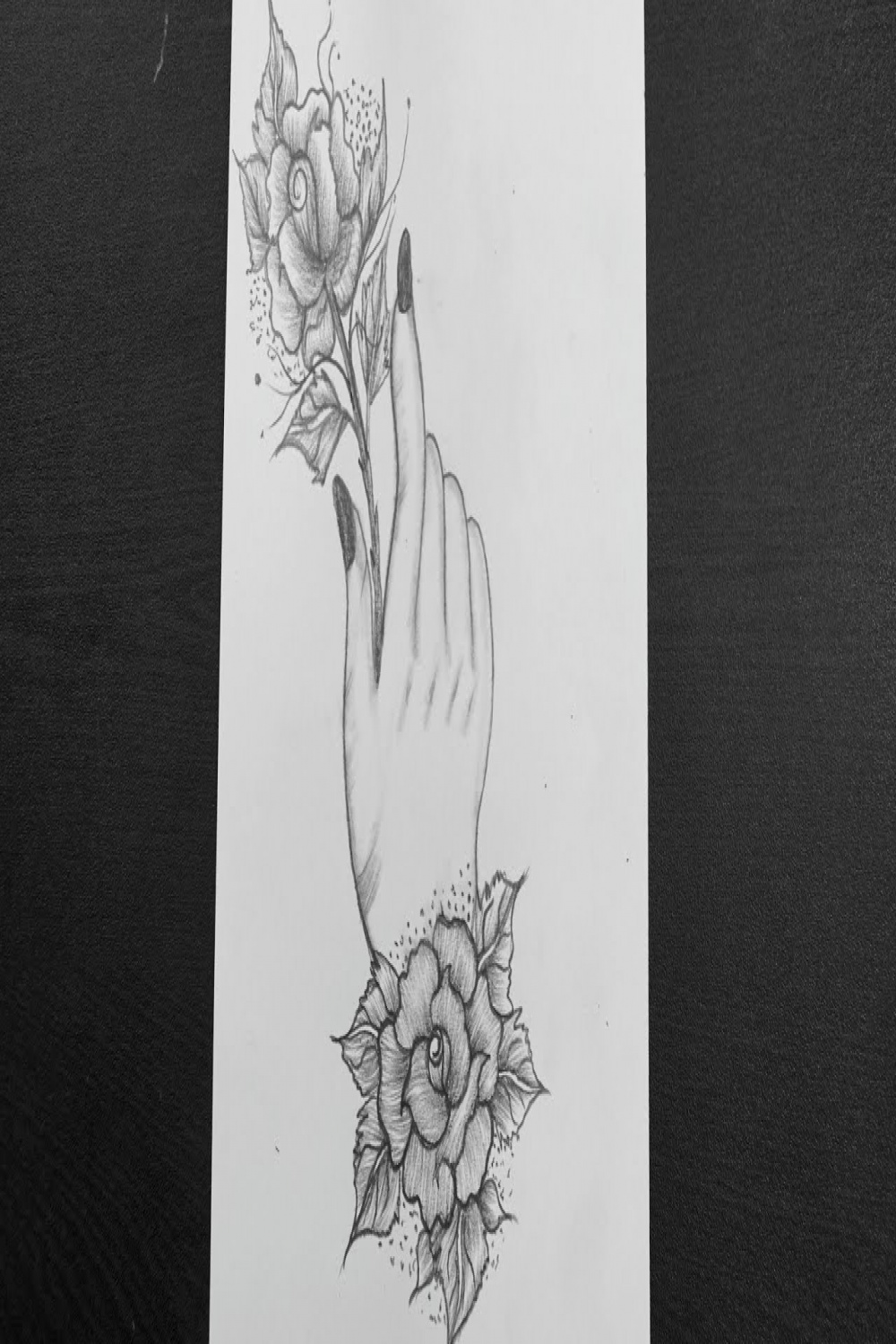 How To Draw A Hand Holding A Rose Easy  Rose Flower Drawing  Pencil  Drawing