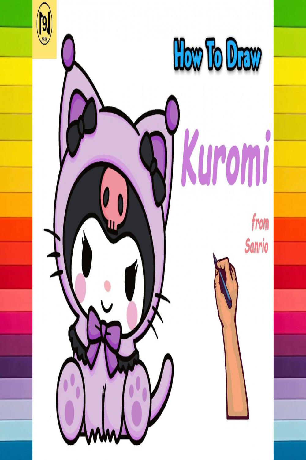 How to Draw a Kuromi Easy  Sanrio  No
