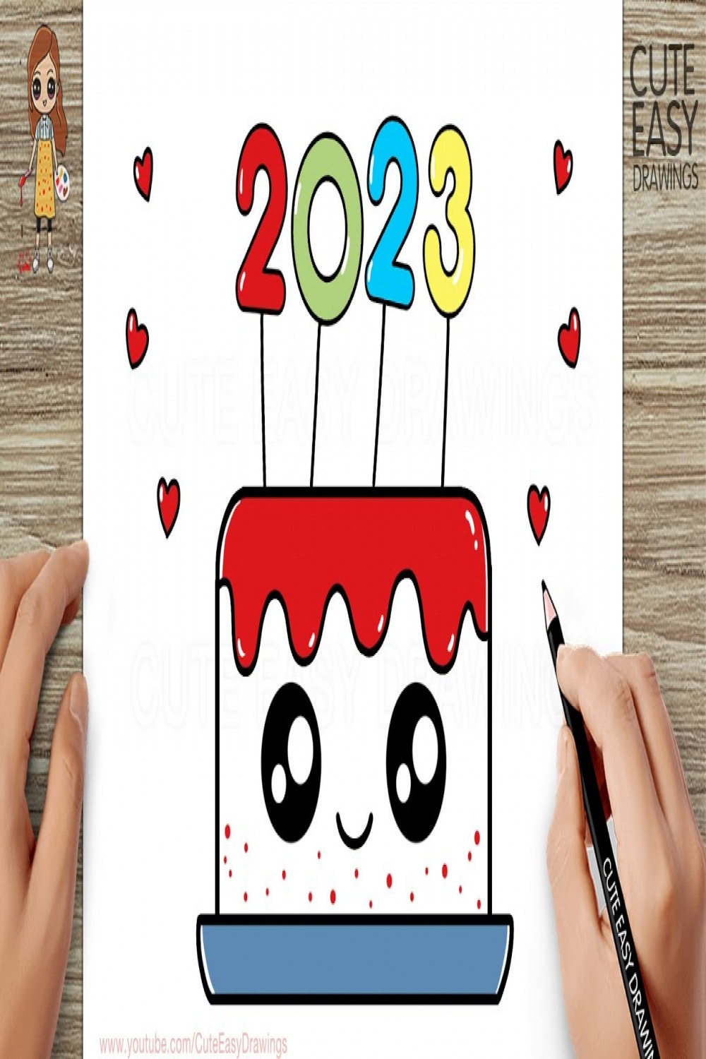 How to Draw a New Year Cake   New Year Drawing Easy 🙂
