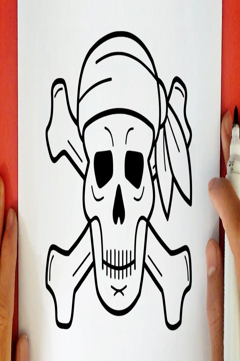 HOW TO DRAW A PIRATE SKULL