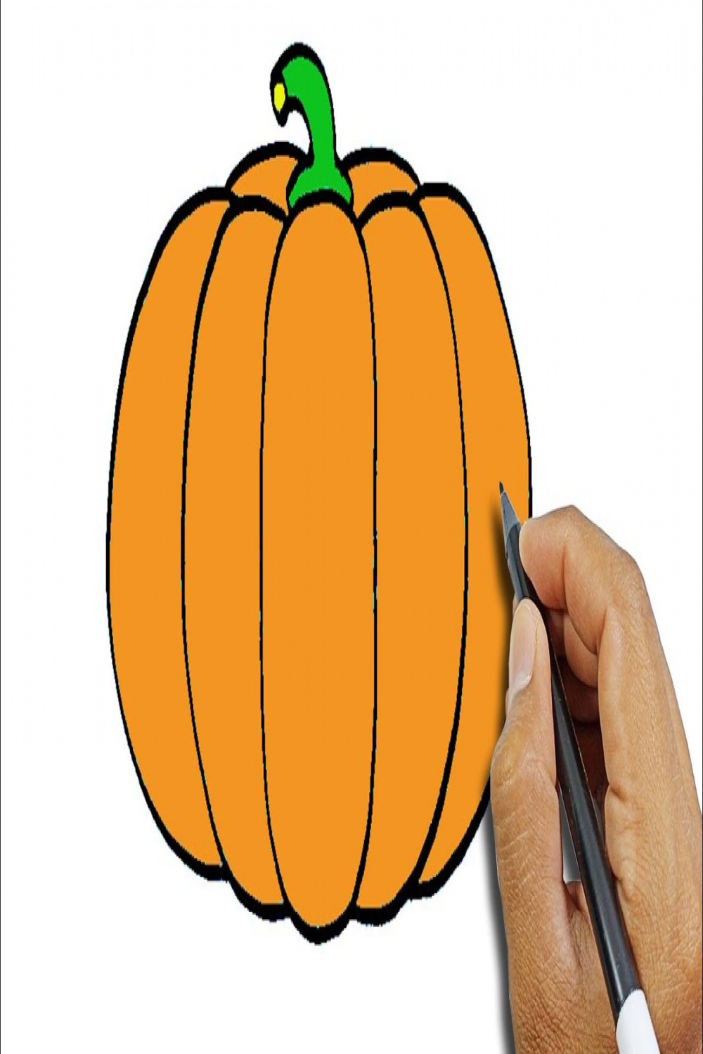 How to draw a pumpkin easy drawings version  Easy Drawings