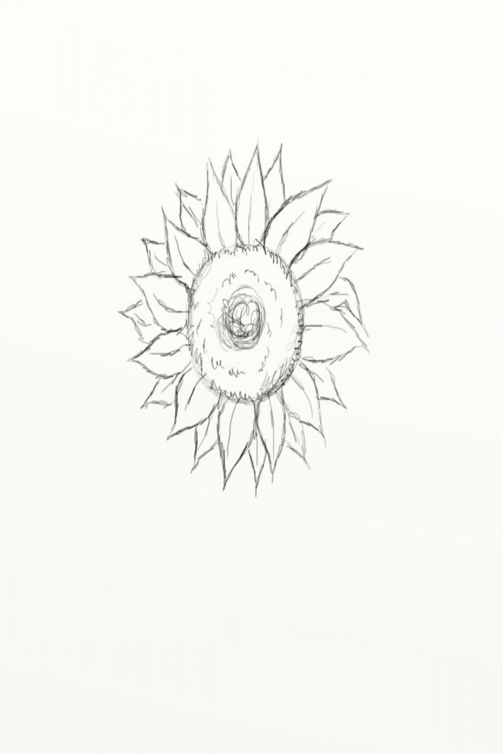 How to Draw a Sunflower (in  Easy Steps) - FeltMagnet
