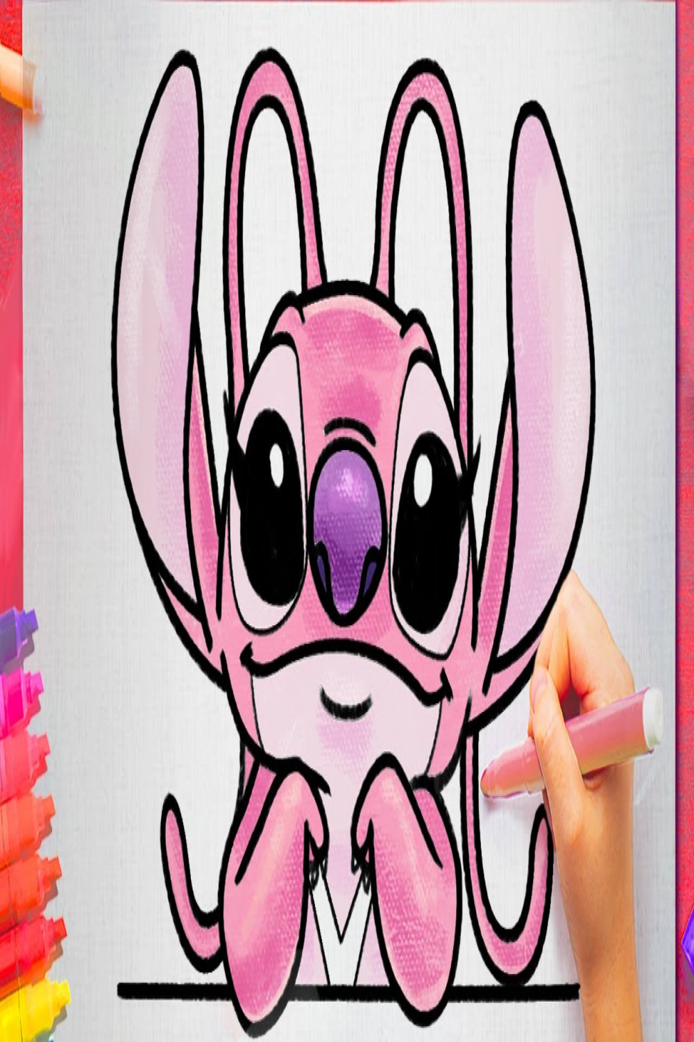 How to draw Angel from lilo and stitch easy