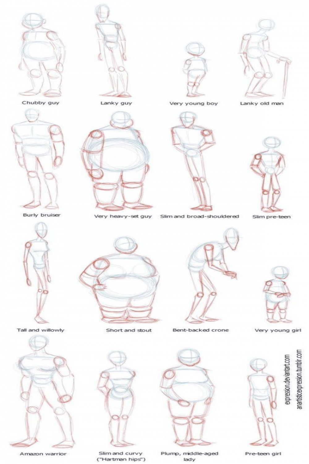 HOW TO DRAW BODY SHAPES tutorials-for-beginners - Body Art