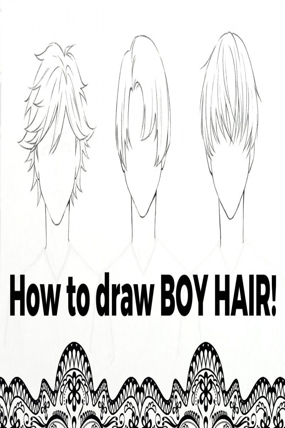 --How to Draw! Boy Hair!--