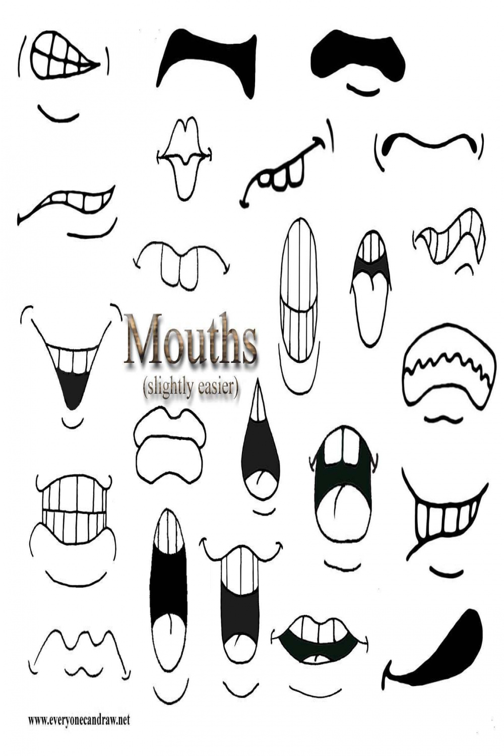 How to Draw Cartoon Mouths