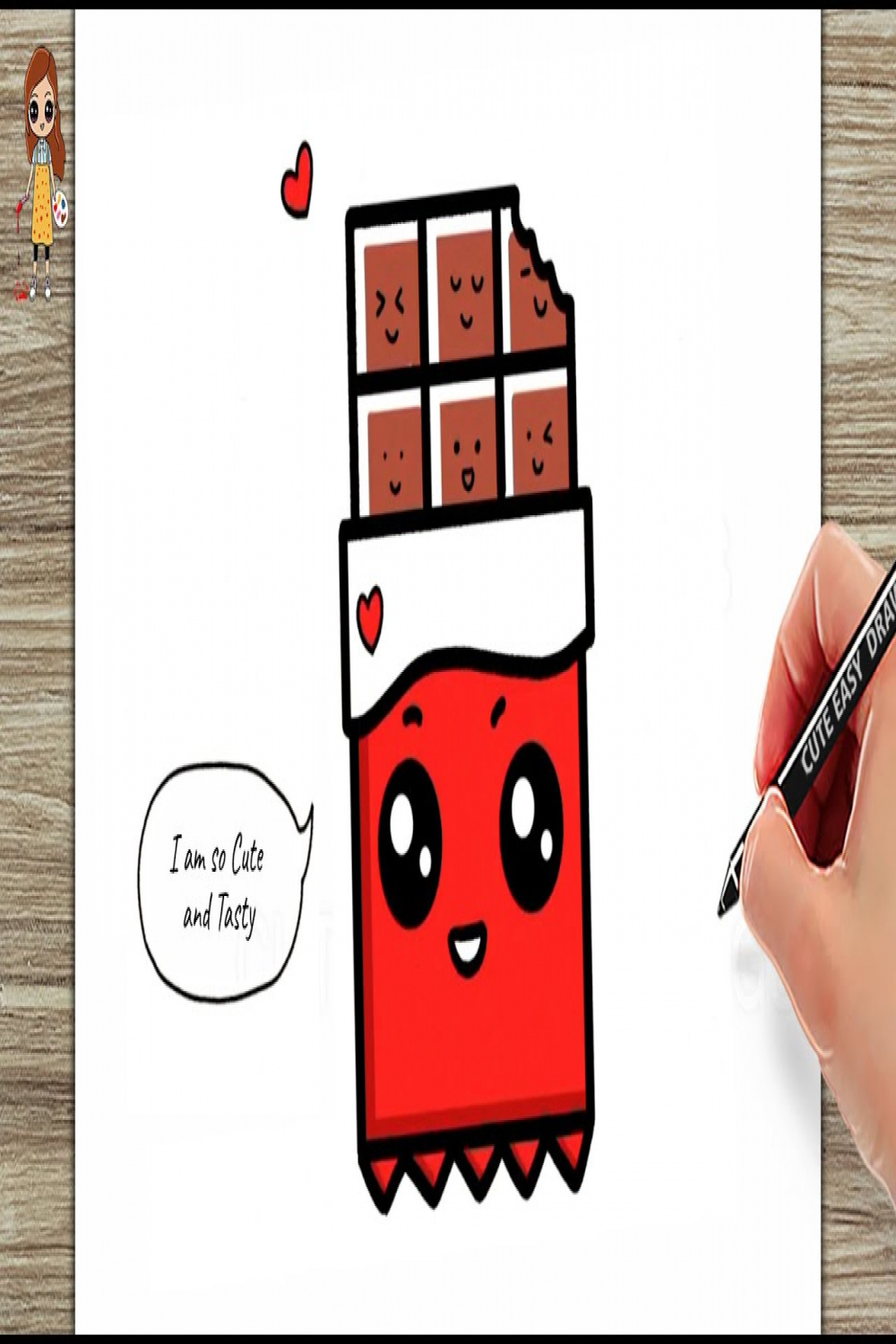 How to Draw Chocolate Cute and Easy - yummy!