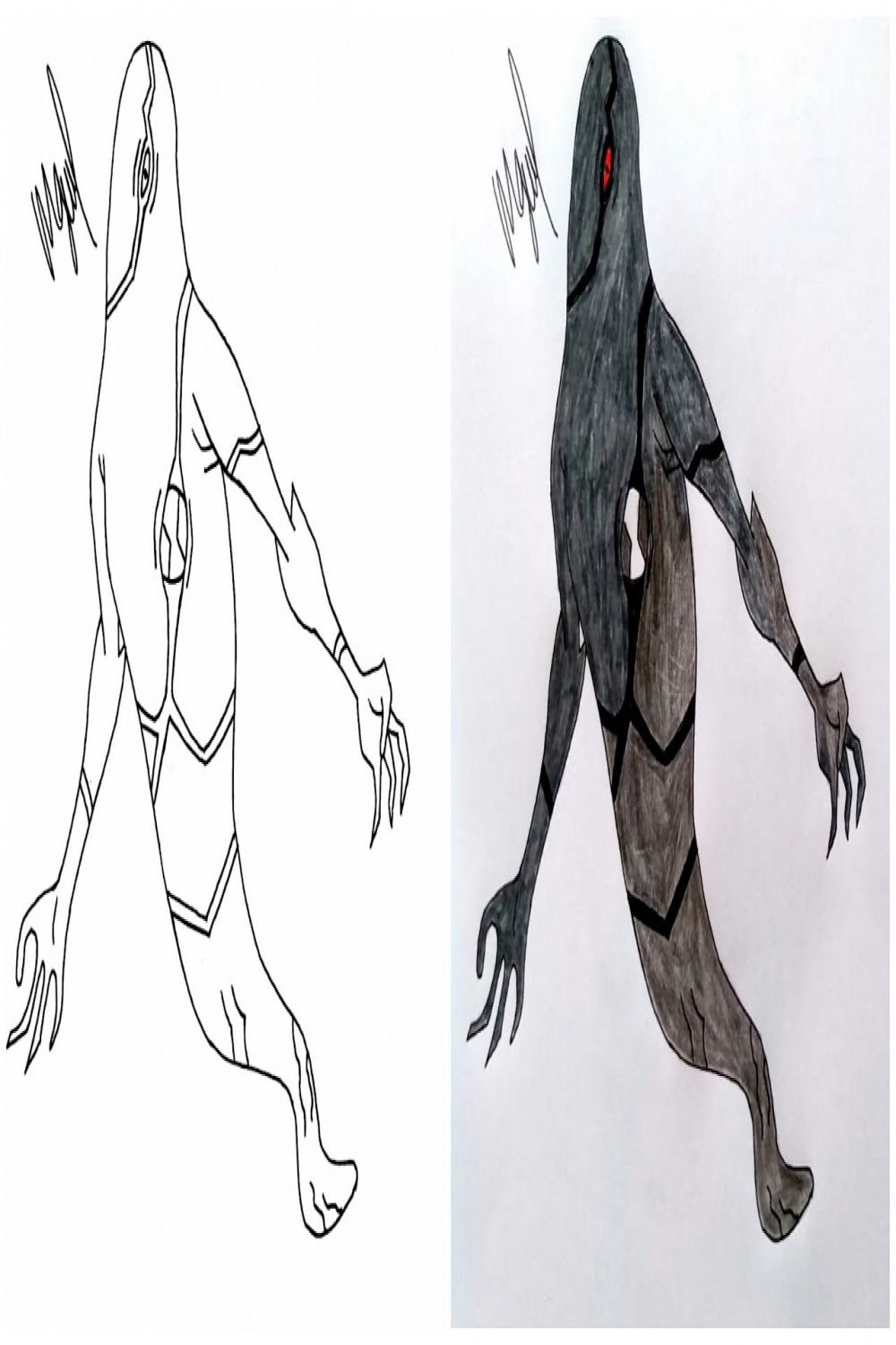 HOW TO DRAW GHOSTFREAK FROM BEN