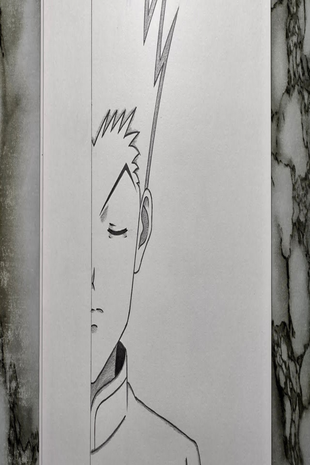 How to draw Gon half face step by step  hunter x hunter