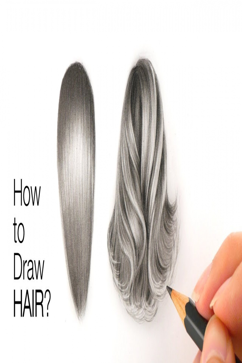 How to Draw Hair & Hairstyles - Straight vs