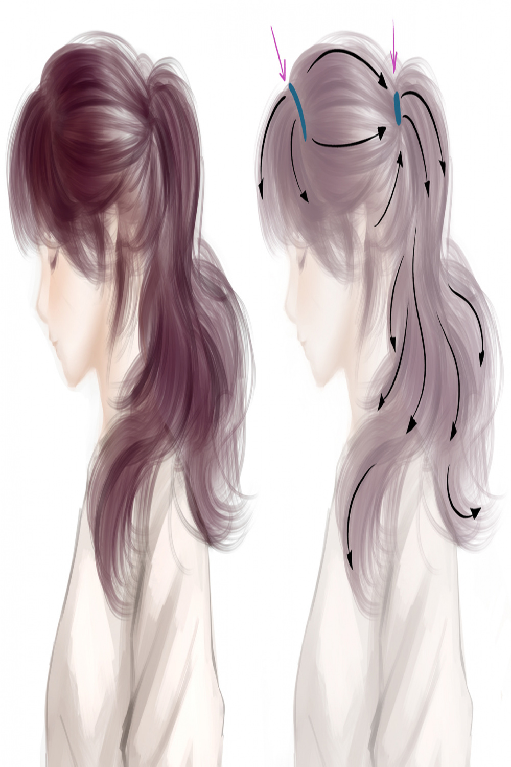 How to Draw Hair  Art Rocket