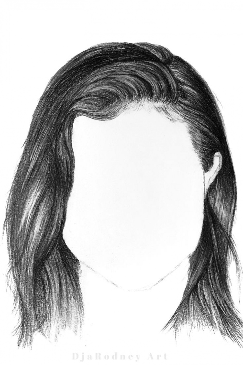 How To Draw Hair - Drawing of Hair (long hair) - YouTube  Don