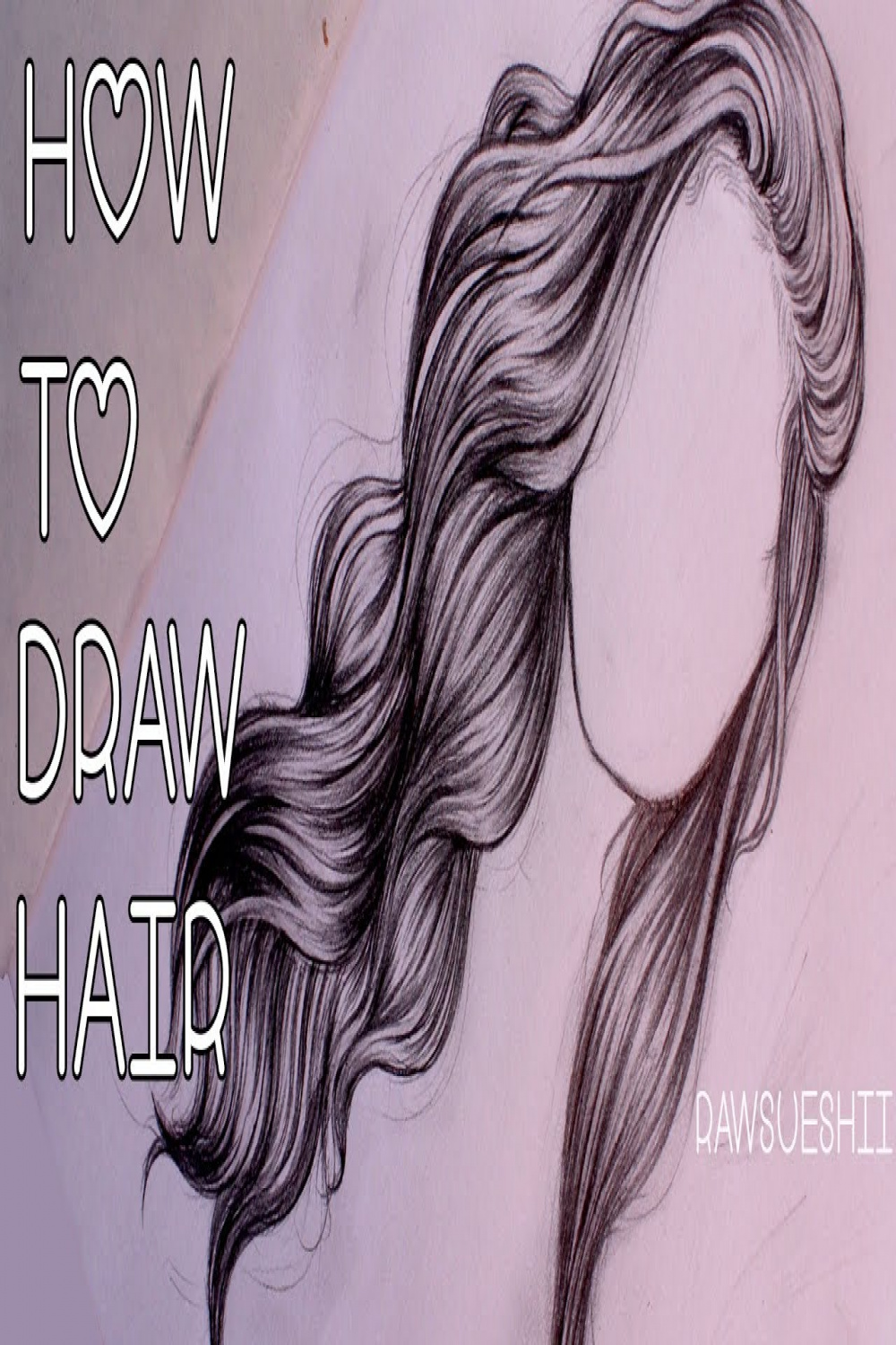 How to Draw Hair  Step by Step by Christina Lorre ♡