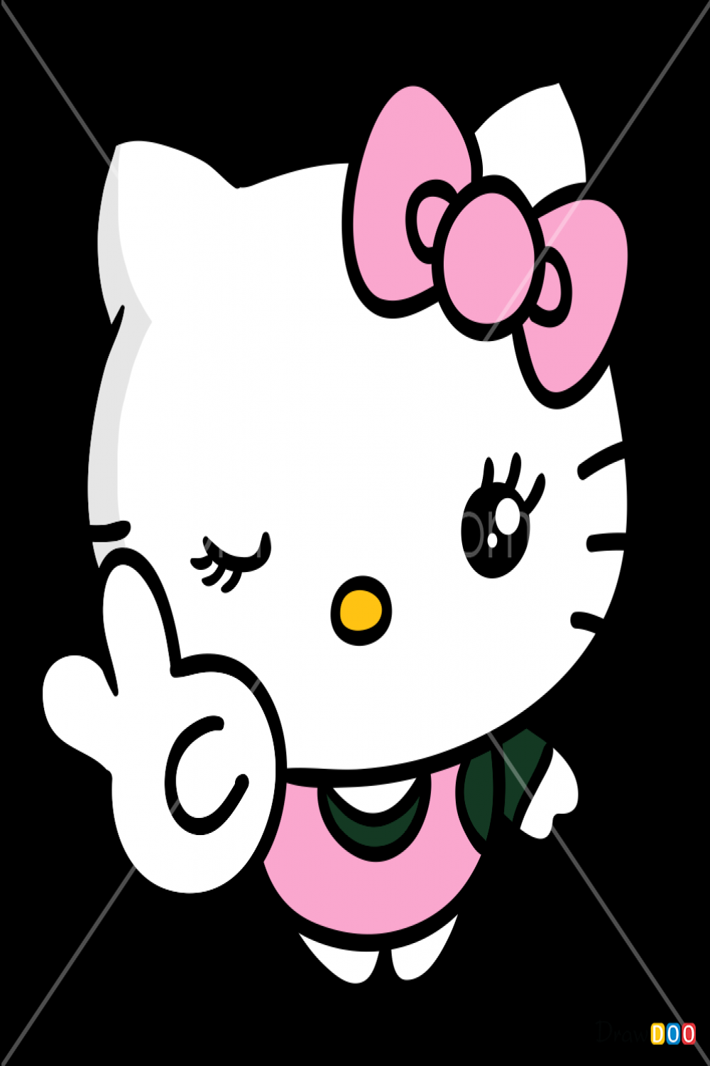 How to Draw Hello Kitty, Kawaii