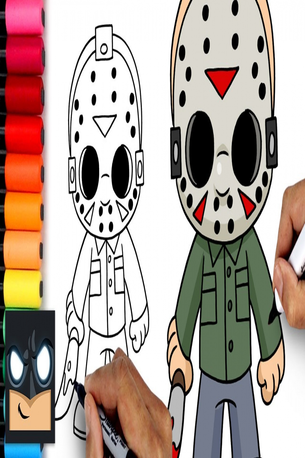 How To Draw Jason Voorhees  Friday the th