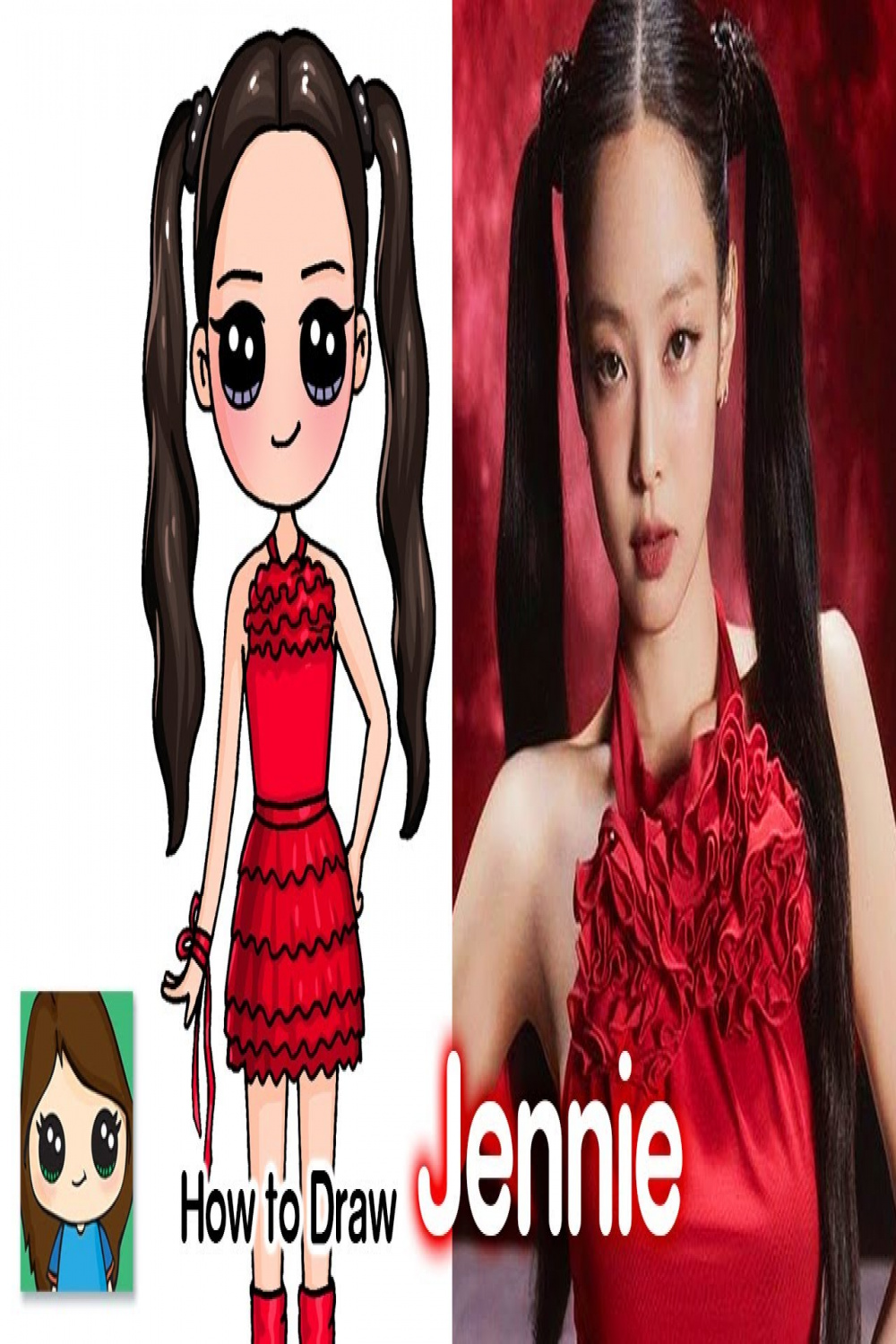 How to Draw Jennie "You & Me"  BlackPink