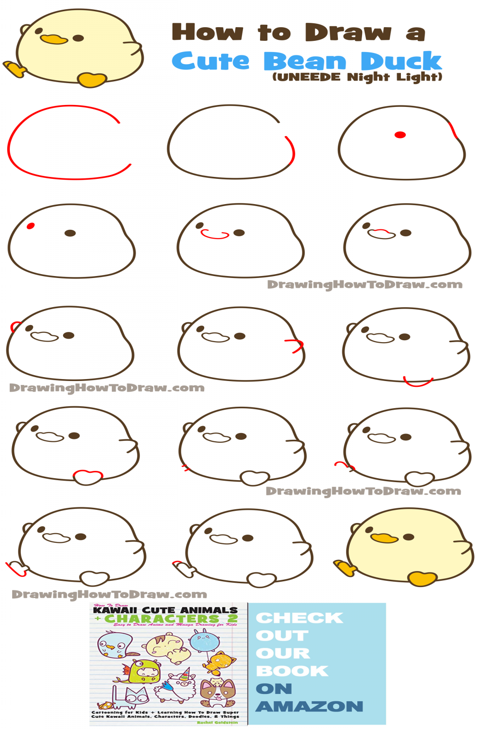 How to Draw Kawaii ideas in   cute drawings, kawaii, step