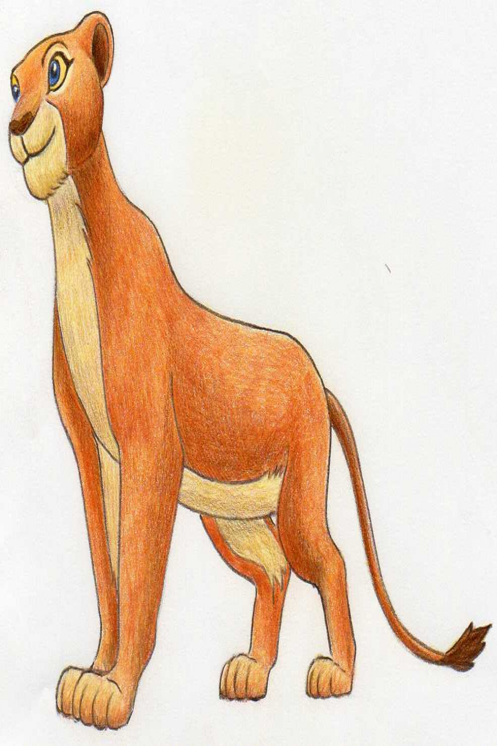 How To Draw Nala from Lion King.
