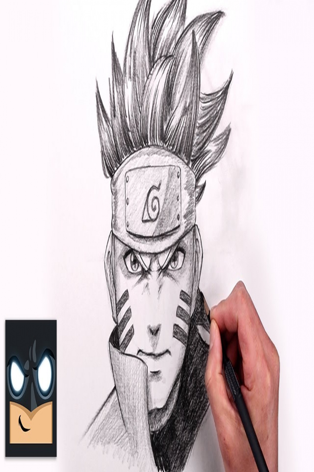How To Draw Naruto Kurama Mode  Sketch Art Lesson (Step by Step)
