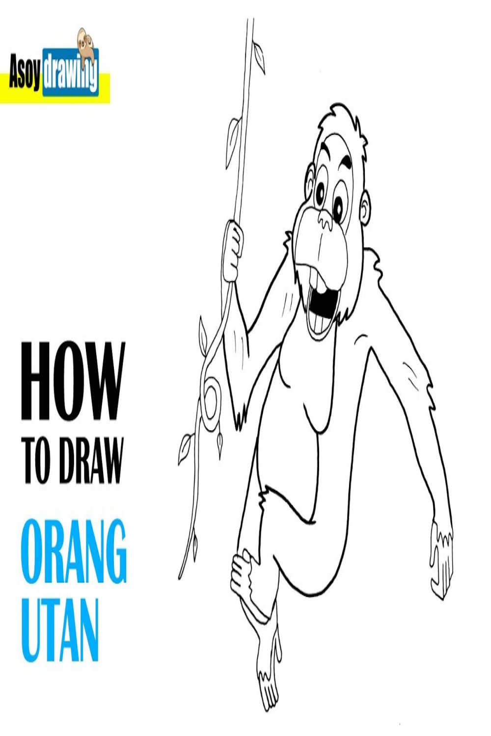 How to Draw Orangutan