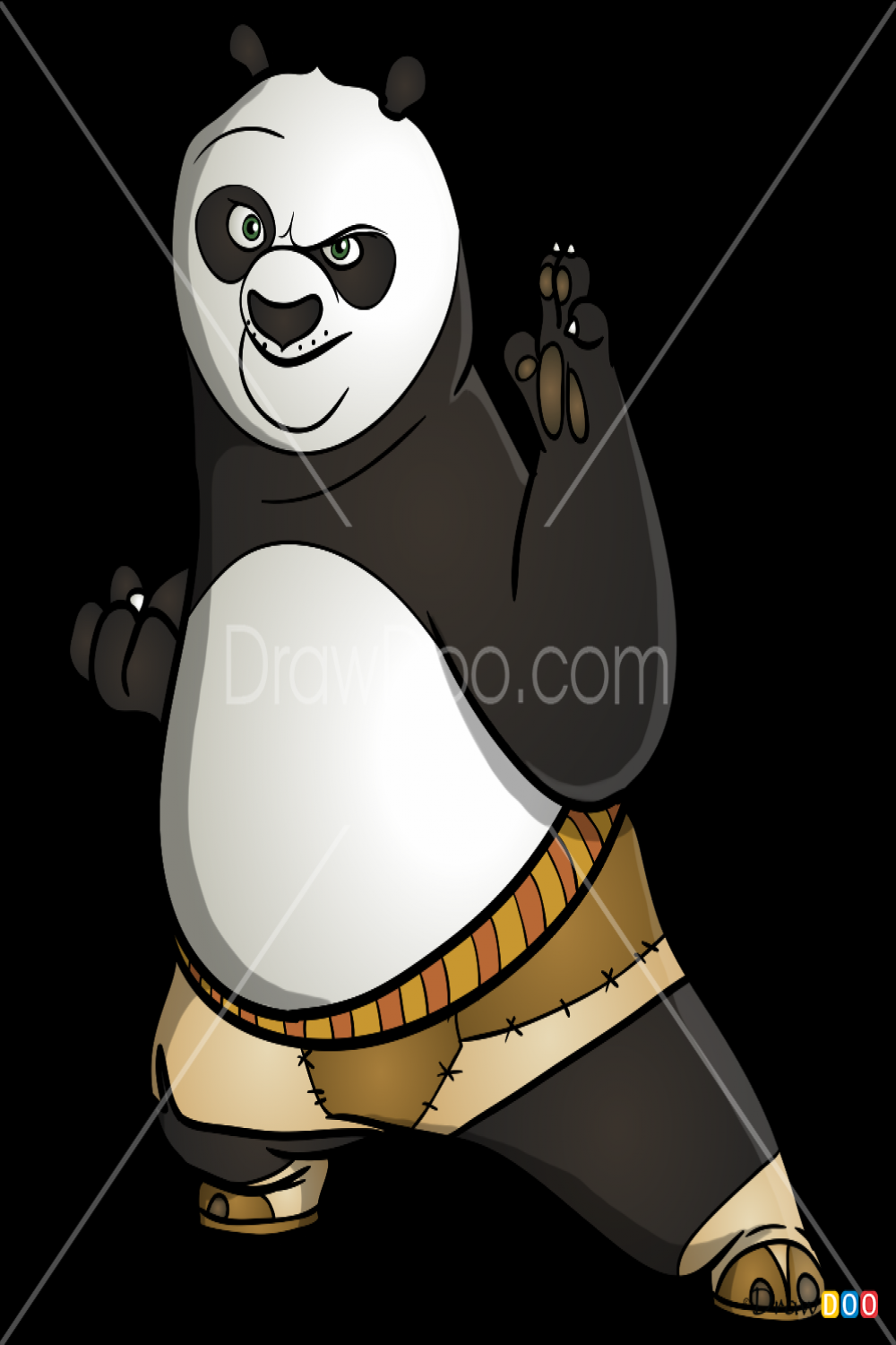 How to Draw Po, Kung Fu Panda