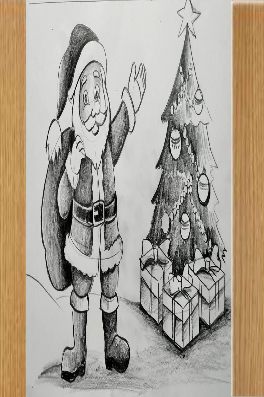 how to draw santa caus step by step,christmas drawing very easy for  beginners with pencil sketch,