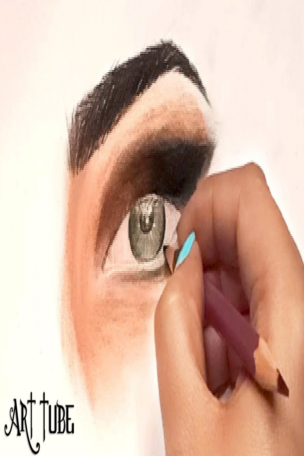 How to Draw Smokey Eye  Pencil and Charcoal Eye Makeup Tutorial  Step by  Step