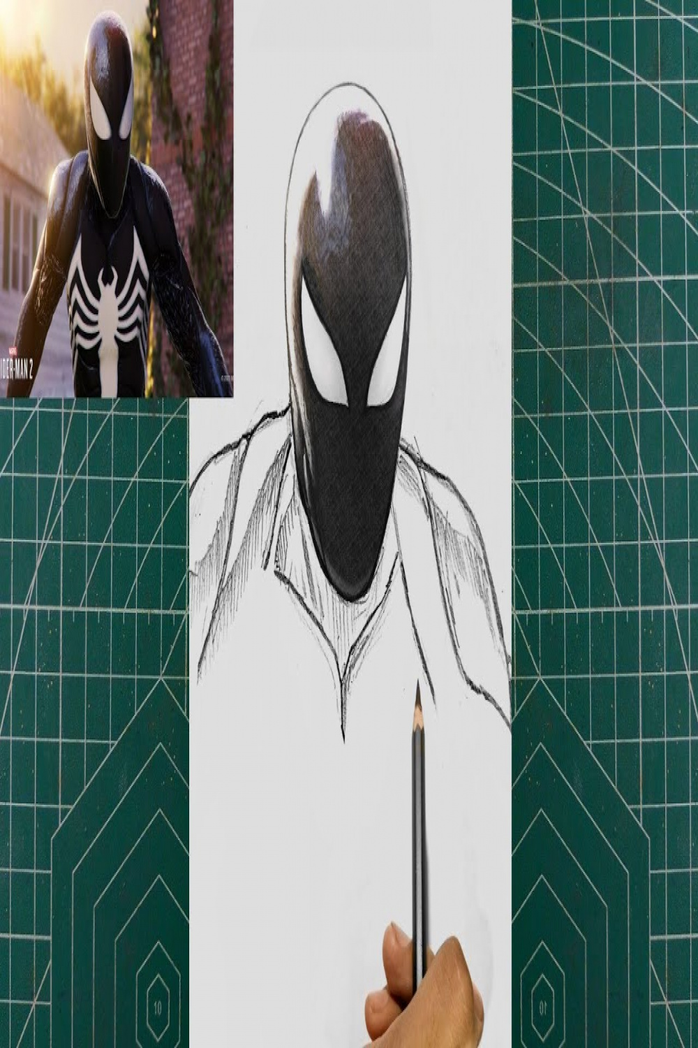 How to Draw Spider-Man Symbiote Suit  Marvel