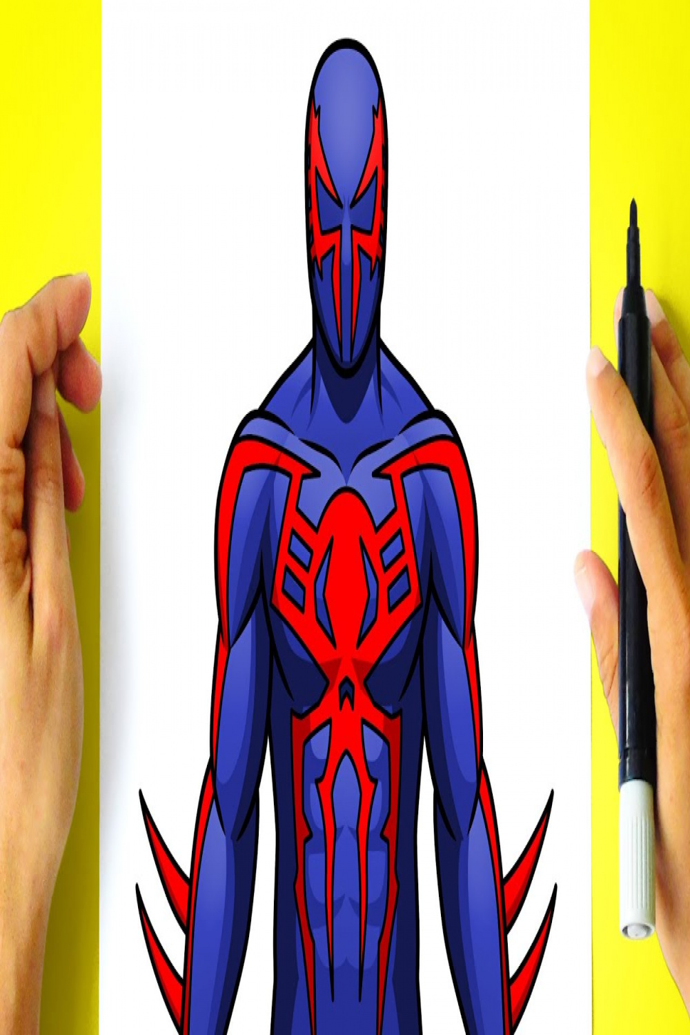 How to DRAW SPIDER-MAN