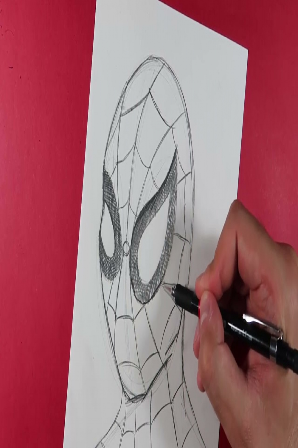 How to draw Spiderman