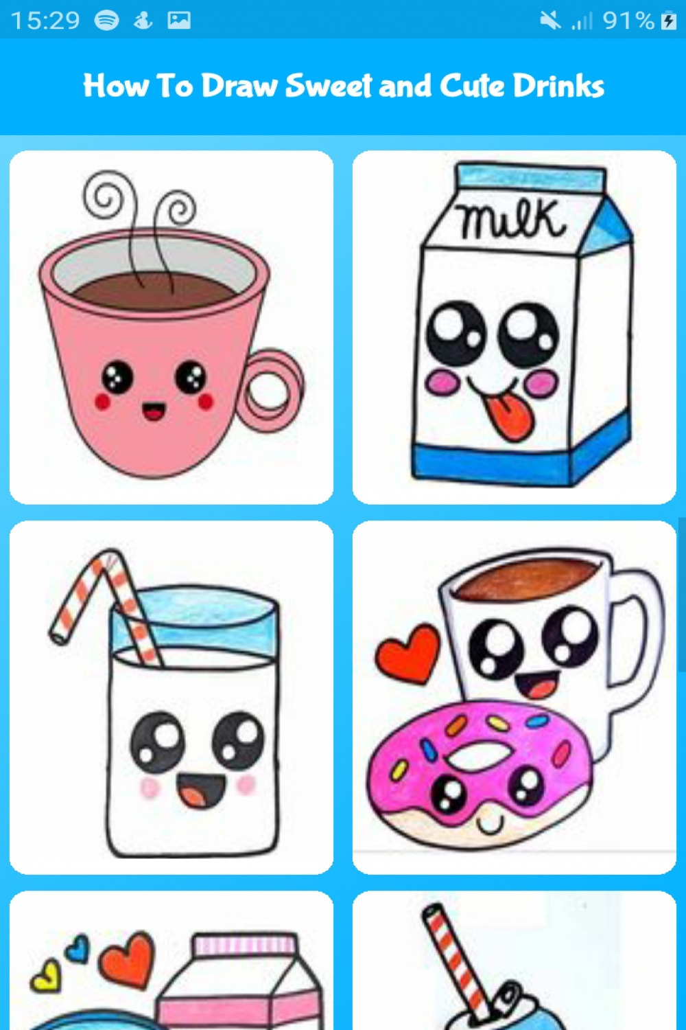 How To Draw Sweet and Cute Drinks - Cute Drawing For Kids