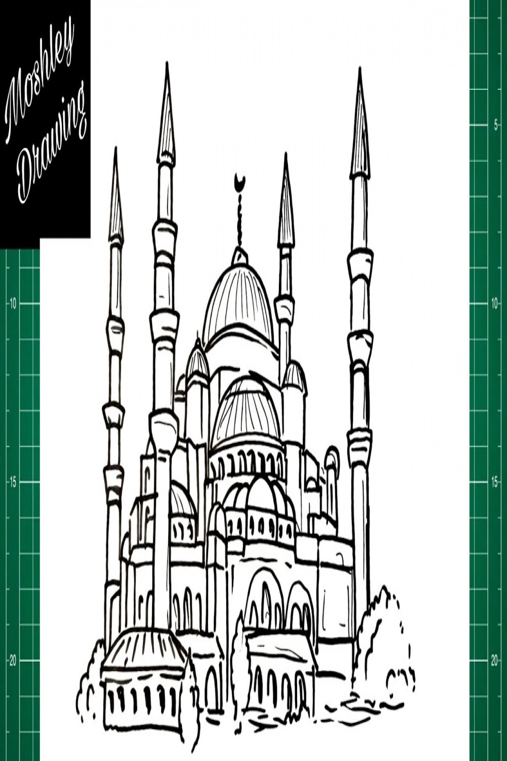 How to Draw The Blue Mosque, Istanbul