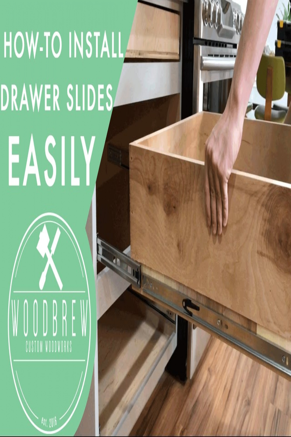 How To Install Cabinet Drawers Slides  Woodbrew