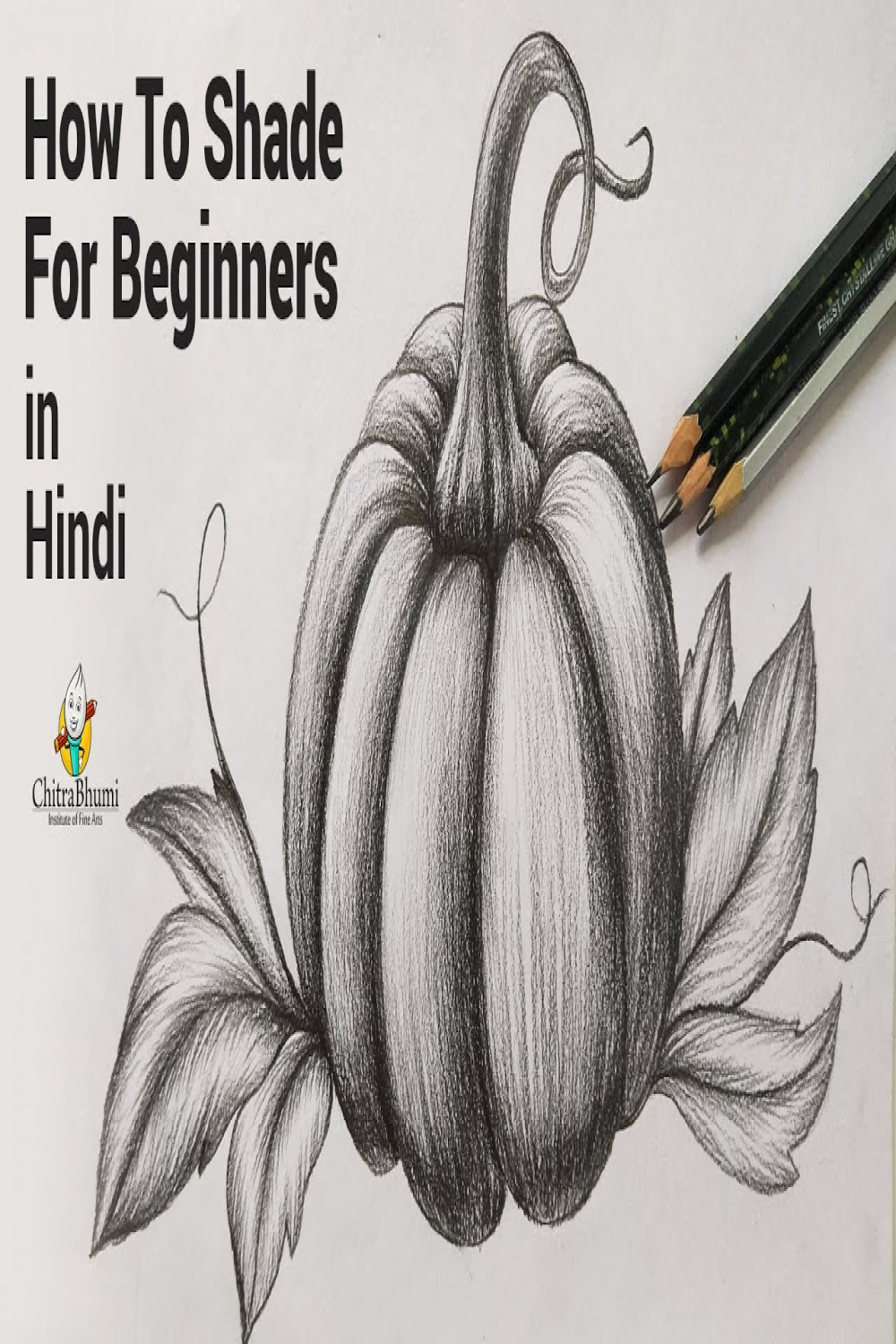 How To Shade For Beginners  Pencil Shading Technique  Pumpkin Drawing   Art Tutorial in Hindi