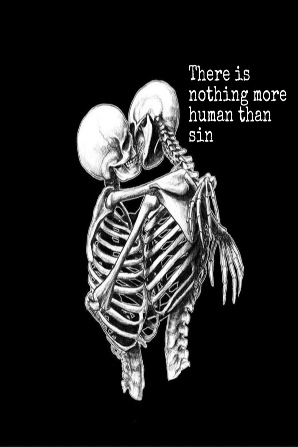I fell in love with hope quote  Skull quote, Skeleton art, Skull art