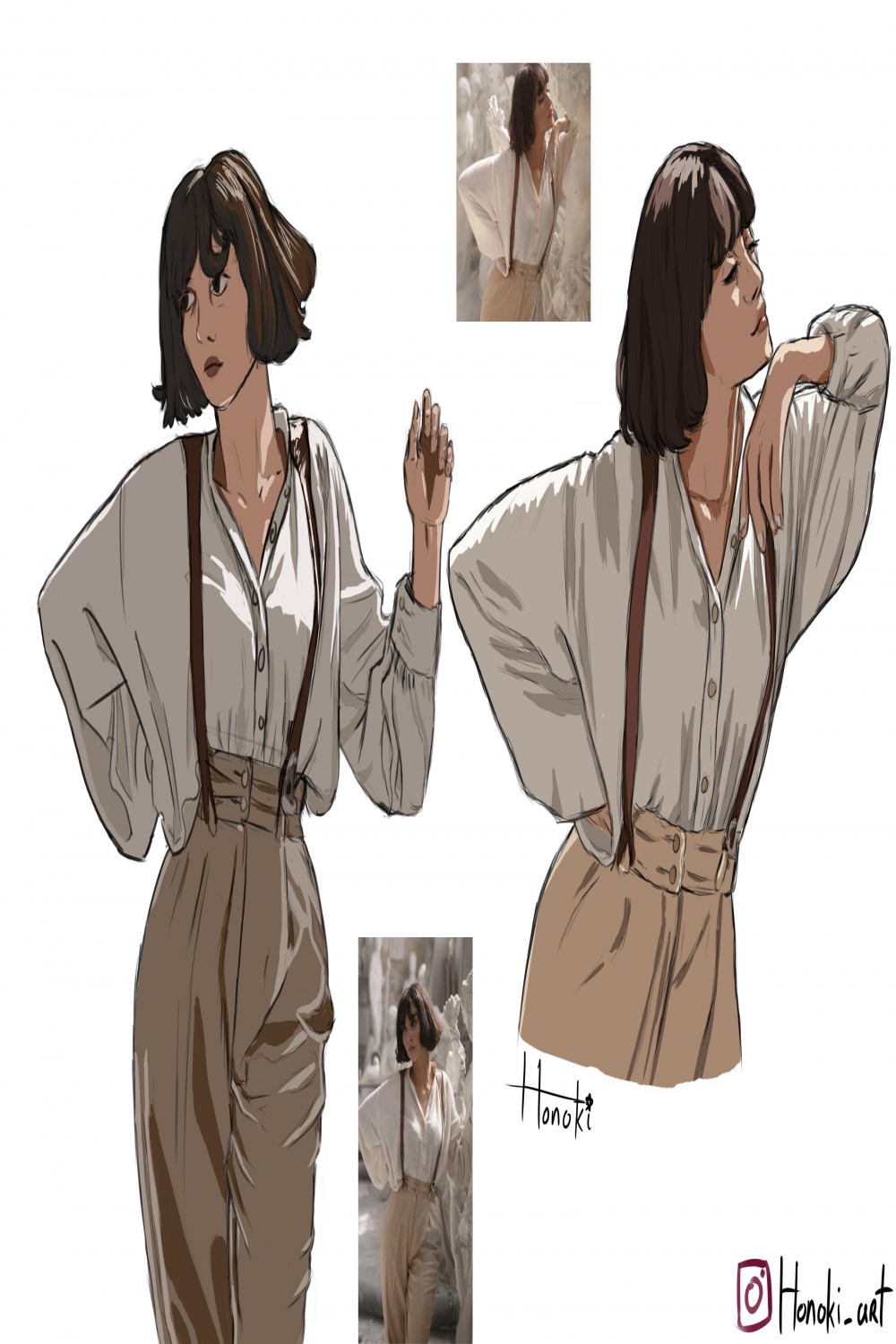 I started to do reference drawing on digital, what do you guys