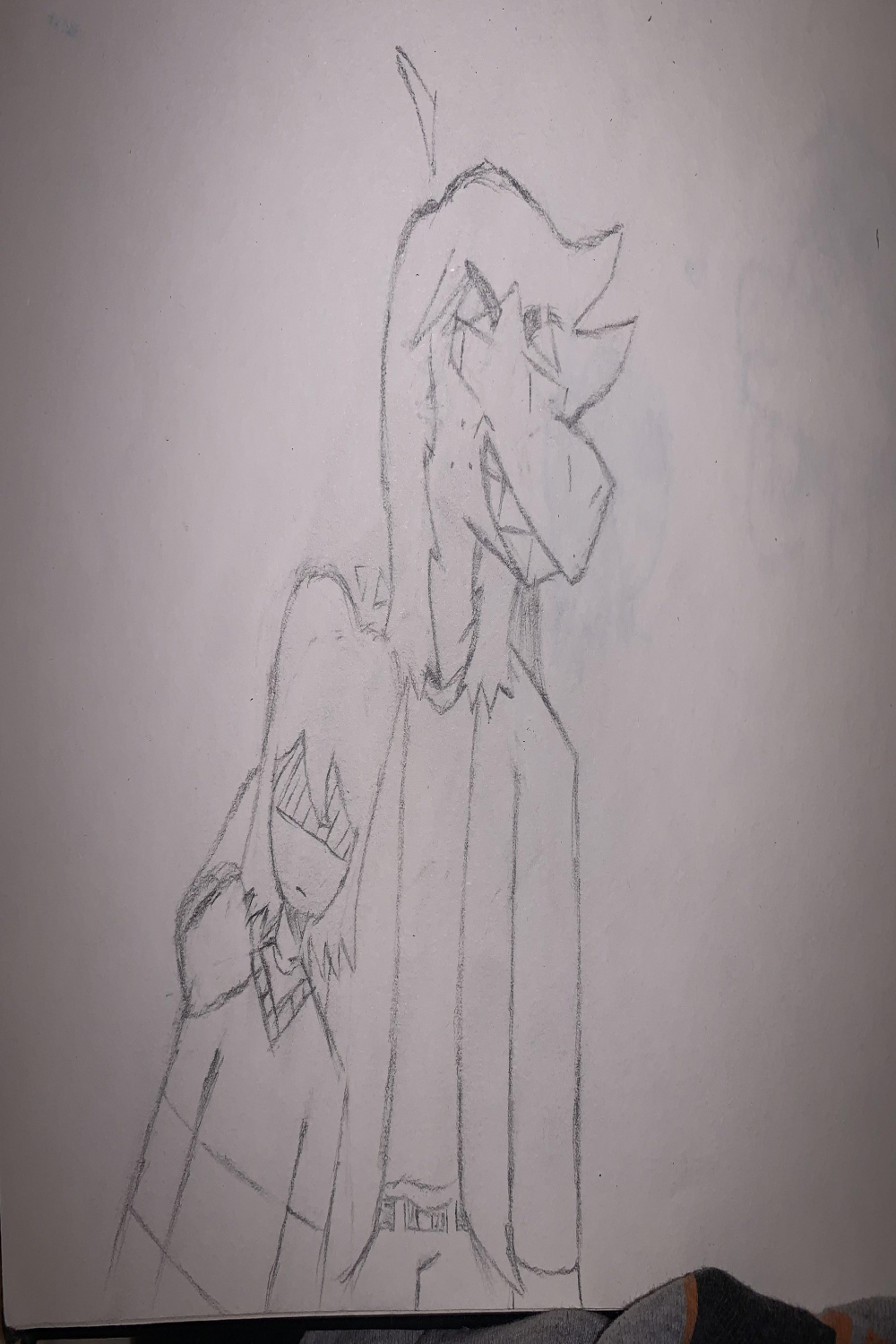 I was bored as all hell while laying in bed so I decided to draw