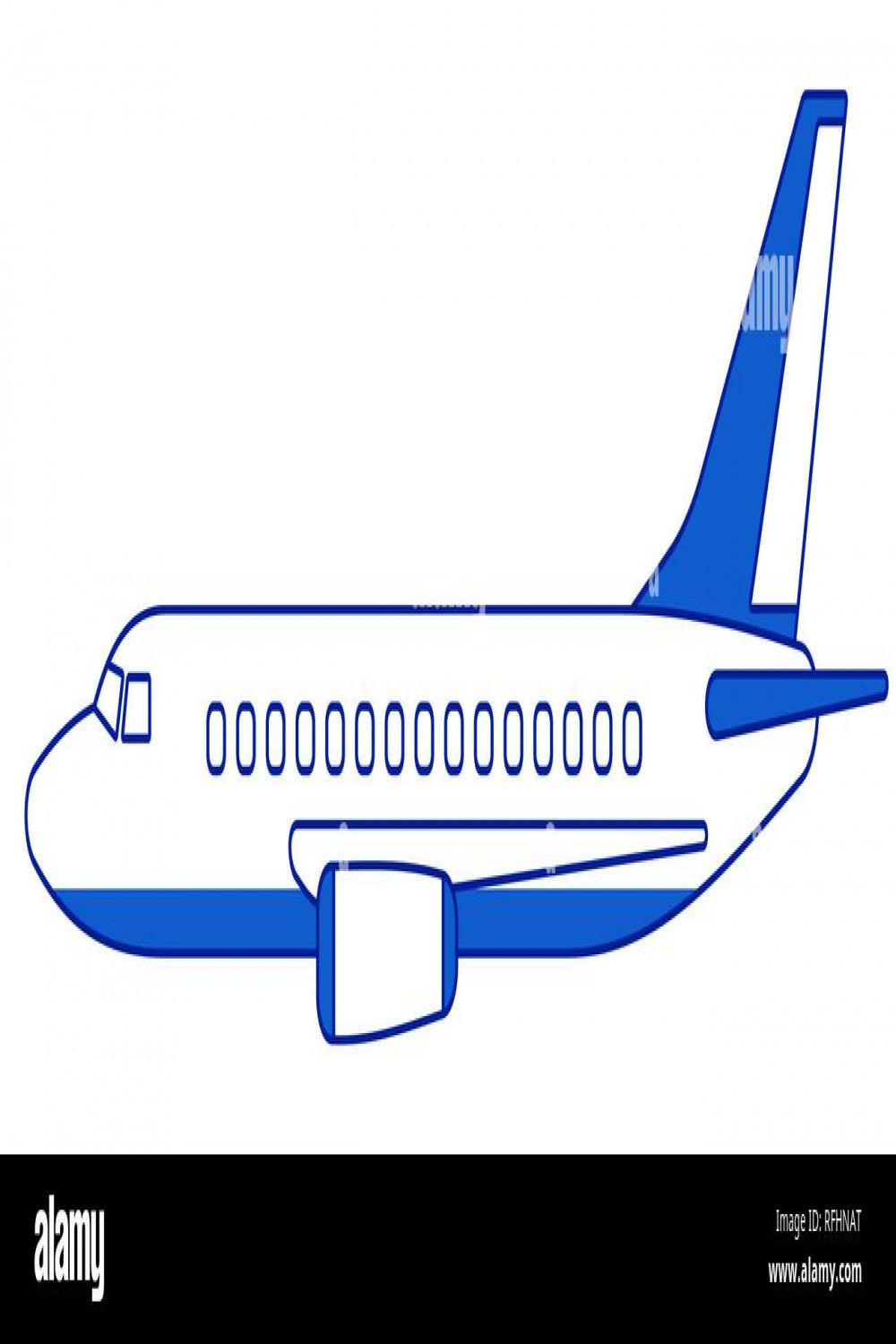 Illustration of the aeroplane side view Stock Vector Image & Art