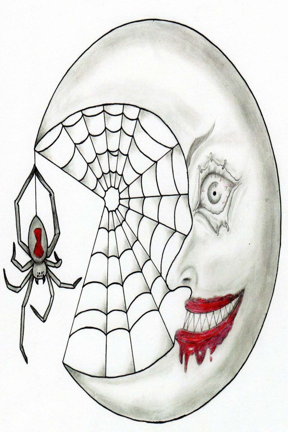 Image result for scary drawings of demons easy  Scary drawings