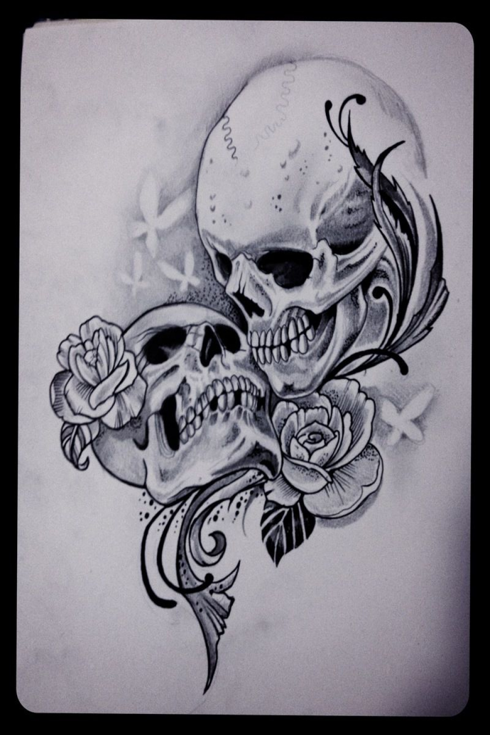 Img_  Skull couple tattoo, Picture tattoos, Skull tattoo