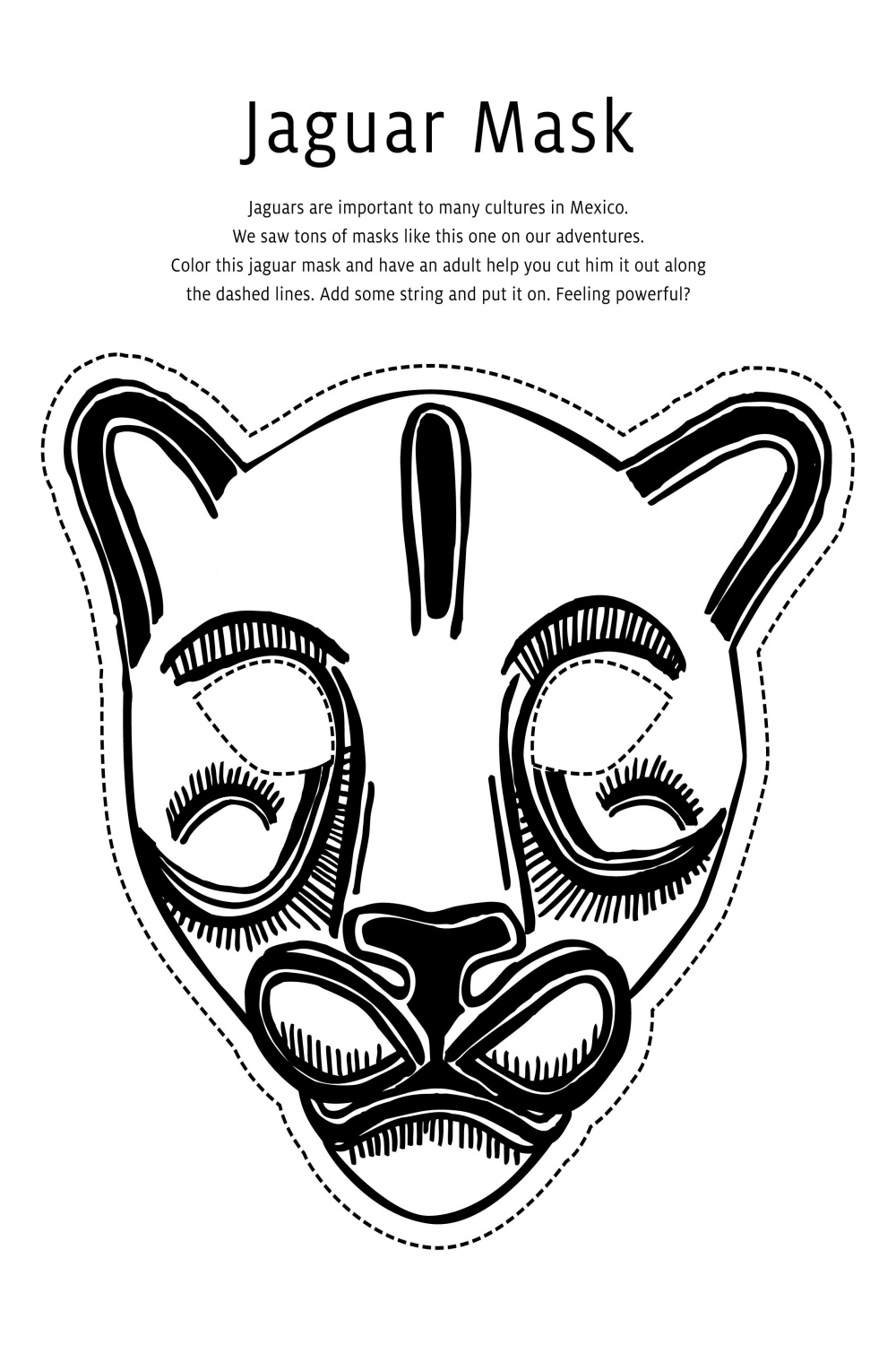 Jaguar mexico, Manualidades, Jaguar