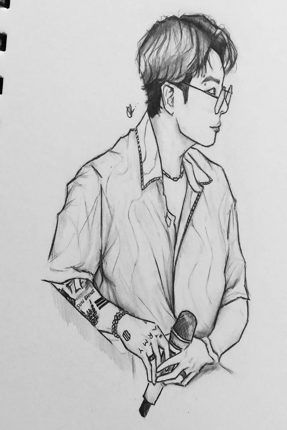 Jungkook Drawing♡  Kpop drawings, Art drawings sketches simple