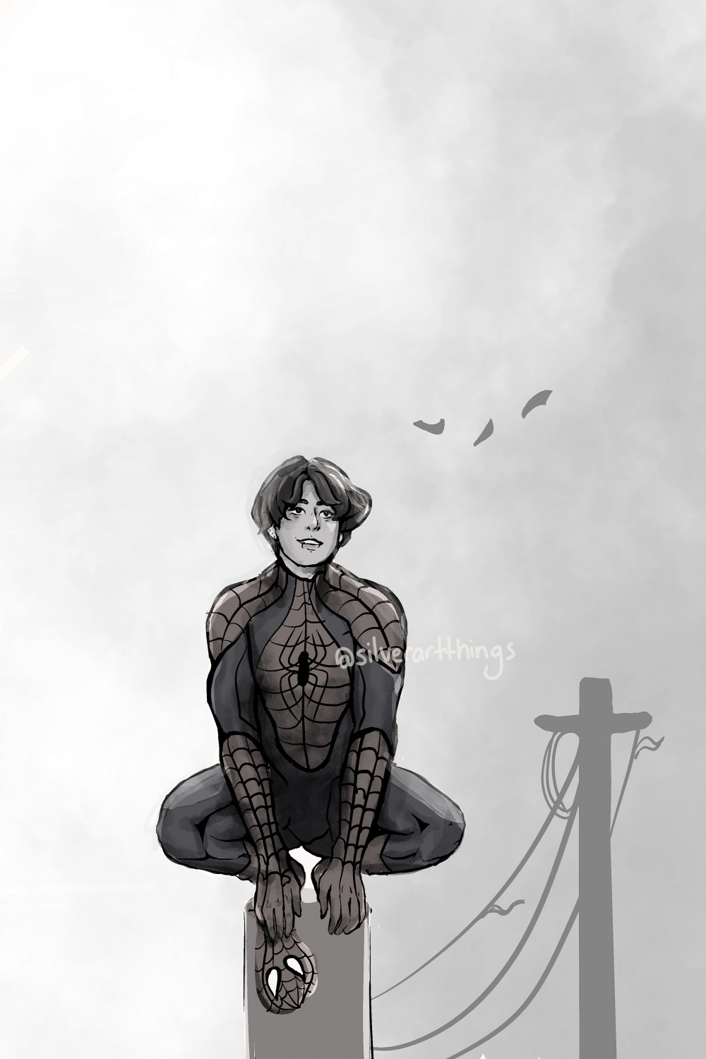 Jungkook Spiderman Print BTS Marvel - Etsy Canada