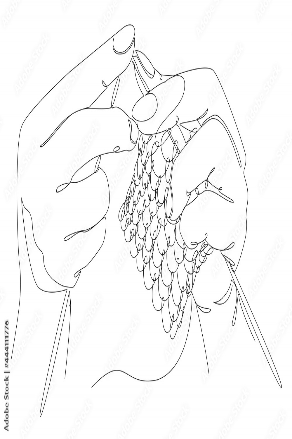 Knitting with threads