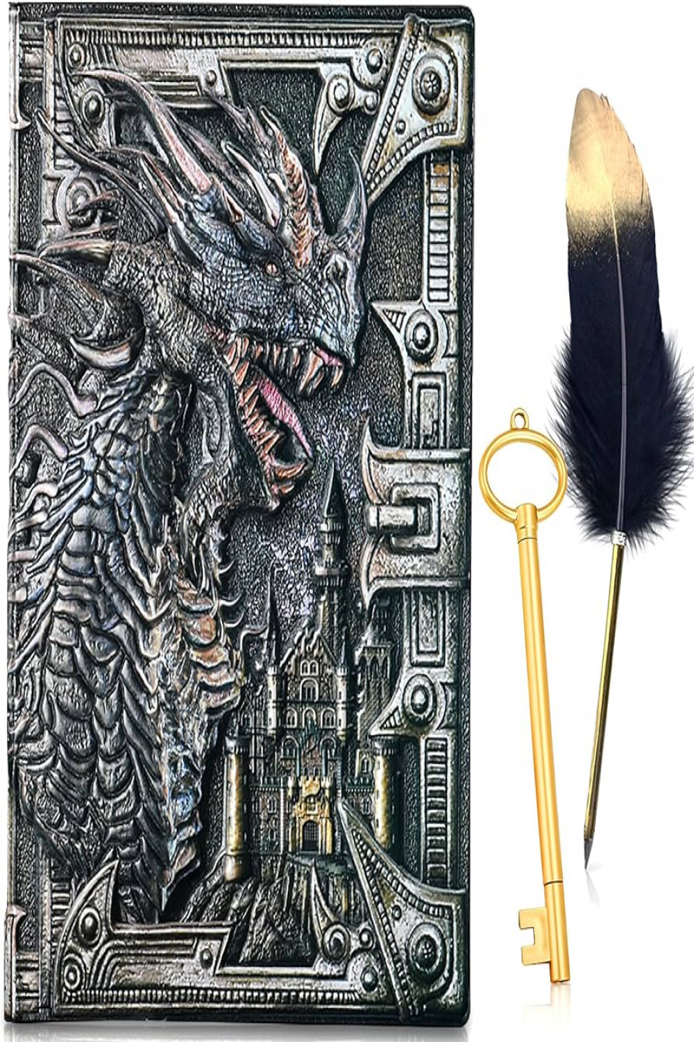 LaVenty DND Accessories Dragon Diary Pen Dragon Notebook DND Journal  Notebook Birthday Gift Fantasy Gift Dungeons D&D Fans Journal