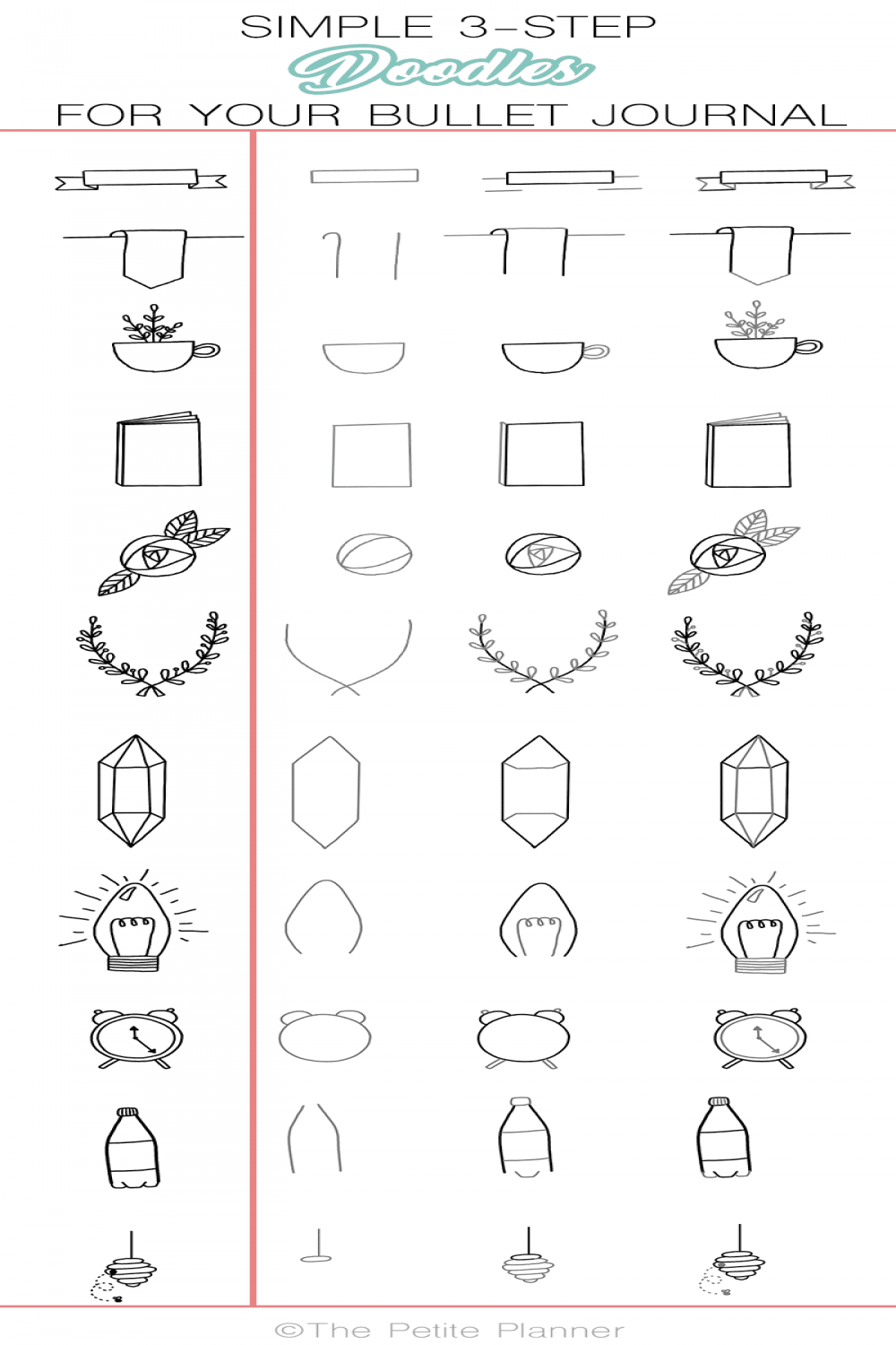 Learn to Doodle Step By Step!  Simple Doodles to Try!