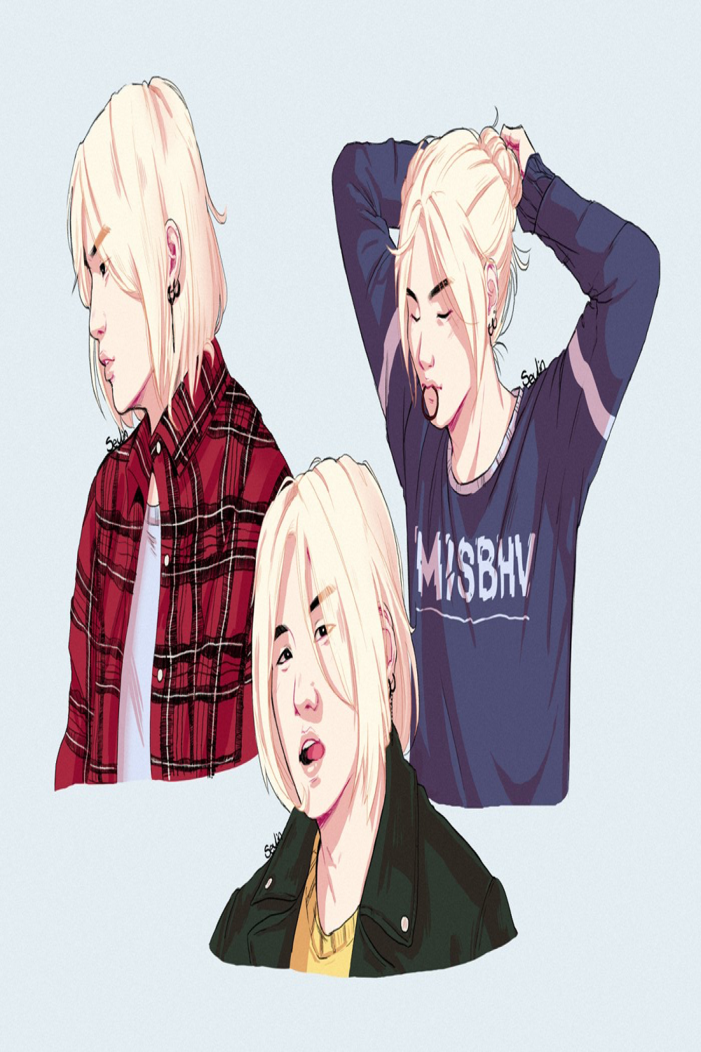 long haired yoongi  Bts fanart, Character art, Kpop fanart