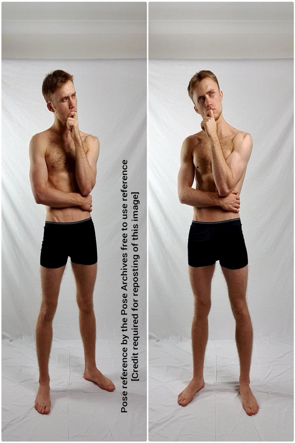 Male Thinking Pose by theposearchives on DeviantArt
